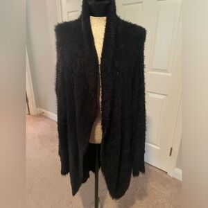 BB Dakota black eyelash cardigan